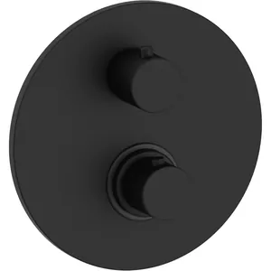 Смеситель встраиваемый Paffoni LIQ019NO термостат, черный матовый