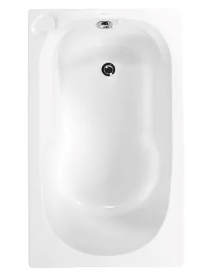 Ванна акриловая VAGNERPLAST 120 (1200х700х350) прямоугольная, белая VPBA127NIK2E-04