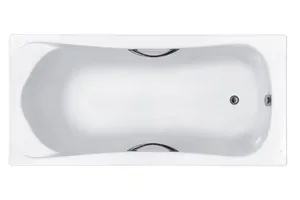 Ванна акриловая Roca 180x90 прямоугольная, с отверстиями под ручки, цвет: белый ZRU9307685