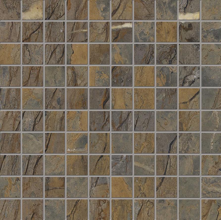 мозаика Tele Di Marmo Reloaded Mosaico 3x3 Fossil Brown Malevich Naturale 30x30