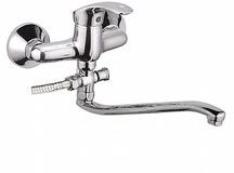 Смеситель Ledemе Н36 настенный, для ванны и душа, с душевой лейкой, однозахватный, хром L2136