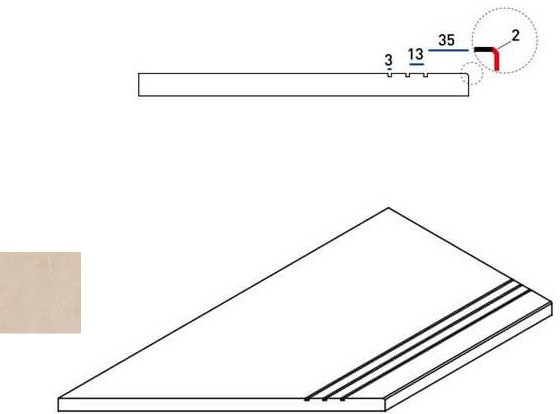 Materia X2 Magnesio Bordo Grip Sx 60X30 матовая