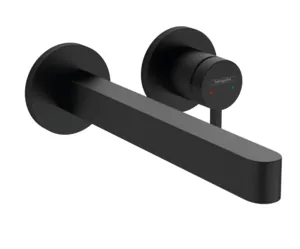 Смеситель Hansgrohe 76050670 для раковины, скрытого монтажа, излив 228, матовый черный