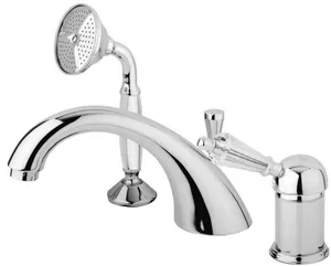 Смеситель CEZARES -BVDM-01-Sw на борт ванны, 3 отверстия, хром/ручка Swarovski