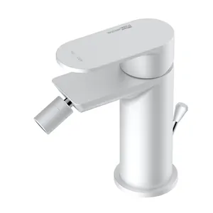 Смеситель для биде WasserKRAFT 8506 однозахватный, с донным клапаном, цвет: белый