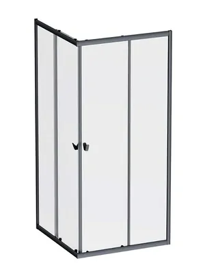 Душевое ограждение AM.PM 1900х900х900, профиль черный мат/стекло прозрачное W87G-403-9090-BT