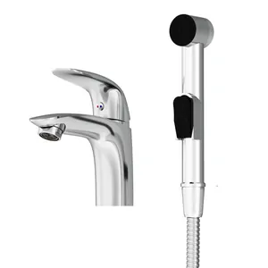 Смеситель Damixa Palace Bit/Eclipse для умывальника, без д/к, с гиг.душем 310300000/310300001