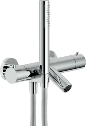 Смеситель NOBILI для ванны/душа, настенный, термостат, с душ.гарнитуром, хром VE125010/2CR