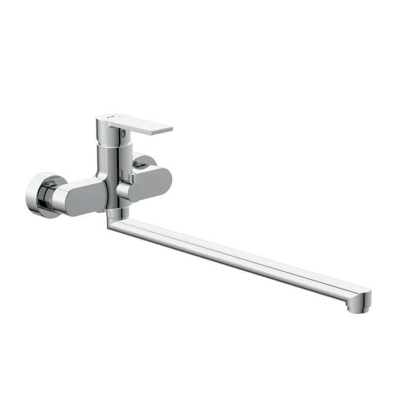 Душевой гарнитур KLUDI 1S лейка 1 режим, шланг, штанга 900мм, белый/хром 6764091-00