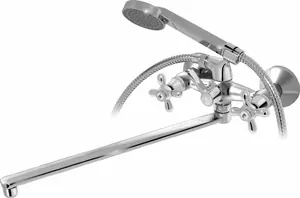 Смеситель для ванны VARION Armaturen 1019 22 2 керам. перекл, керам. кр., плоский излив 400мм