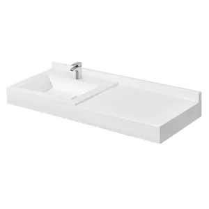 Раковина Aquaton 120 1A71893KSK010 1200x470x193 из литого мрамора, цвет: белый