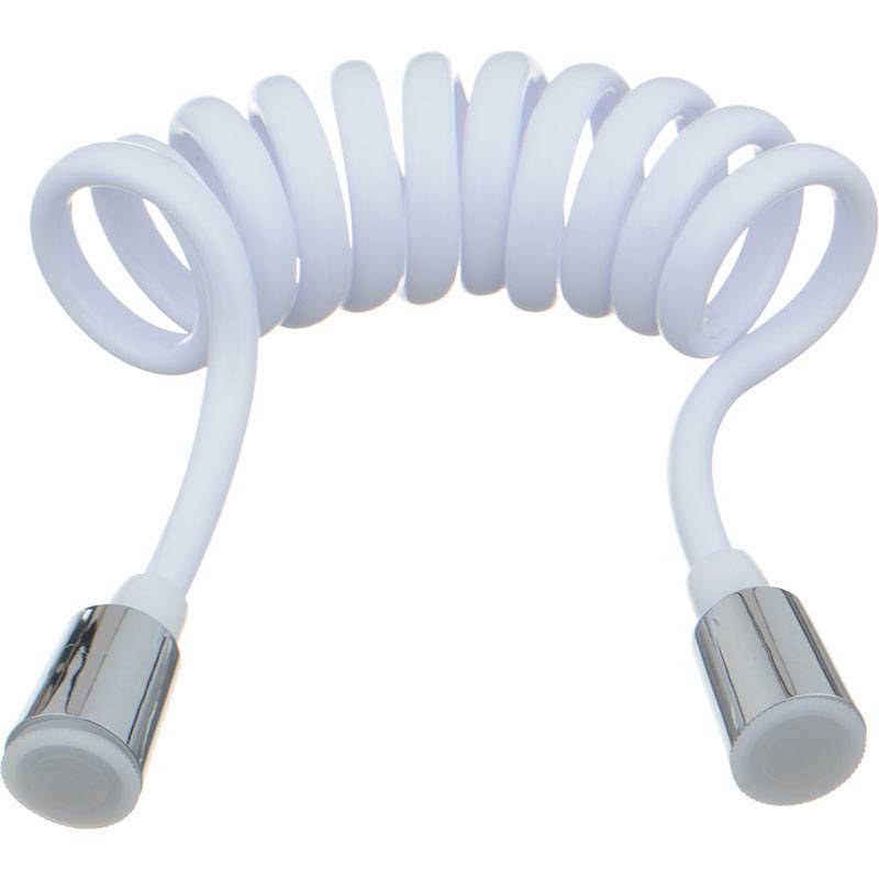 шланг д/душа гигиенического MELODIA White phone 1/2"*1/2" конус ПВХ L150см белый MKP34433P_wt