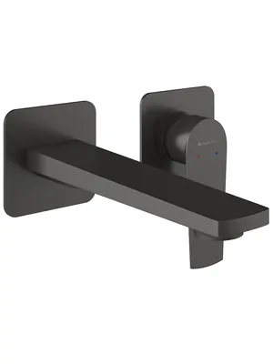 Смеситель для раковины Aqueduto LIN0445 встраиваемый, однозахватный, излив 193мм, оруж. сталь