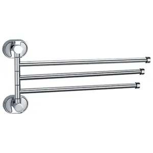 Полотенцедержатель Ledeme настенный, тройной, хром L1913
