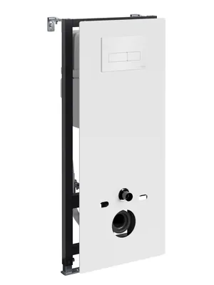 Инсталляция для унитаза WasserKRAFT с клавишей смыва, цвет: белый 20TLT.010.ME.WH.WH03