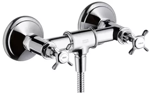 Смеситель Axor 16560 для душа, настенный, двухзахватный, без излива, цвет: хром