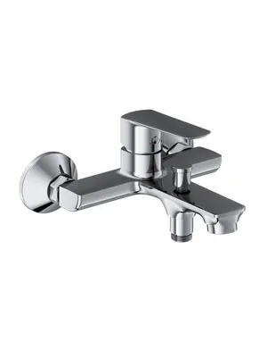 Смеситель для ванны/душа RAVAK LF 022.00CR настенный, однозахватный, излив 179мм, цвет: хром