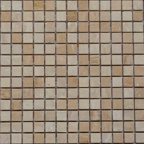Marble Mosaic Travertino Classico Polished 30.5X30.5 полированная