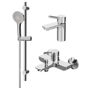 Набор смесителей 3 в 1 AM.PM для умывальника, ванны/душа и душевой комплект F40985B00