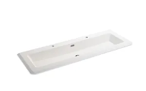 Раковина из искусственного мрамора Cezares (141x49x14) Bianco opaco 50265