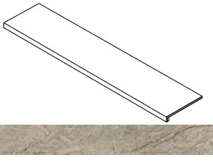 Forte dei Marmi Rock Sensation Green Fro, 33x160 матовая