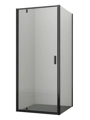 Душевой уголок WasserKRAFT l 800х1000х2000 стекло прозрачное/профиль черный 74P29