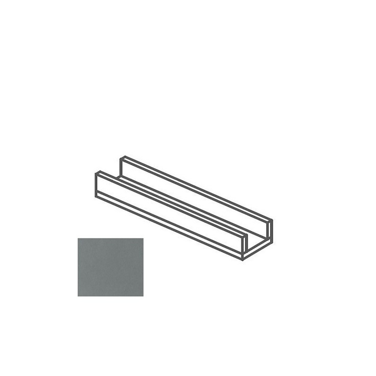 Impronta italgraniti Nuances NU03CA6 Canalina Antracite 14x60x8 матовая