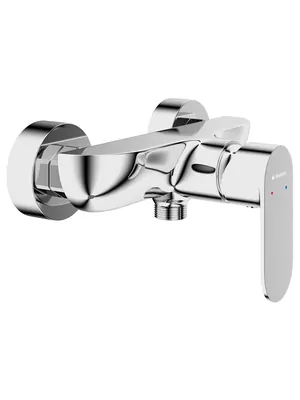 Смеситель для душа Aqueduto BAS0700 настенный, однозахватный, без излива, цвет: хром