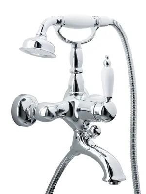 Смеситель Boheme Chromo 263 для ванны/душа, настенный,однозахв, лейка 1 режим, хром