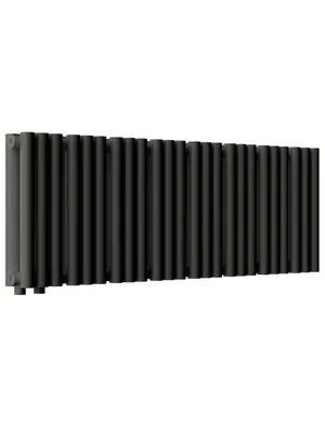 Радиатор стальной Empatiko V LR2 двухтруб 236х952х122 24 сек НЗ.подкл, 1368Вт, Confident Black