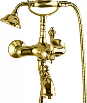 Смеситель CEZARES -VDM-03/24-M для ванны/душа, однорычажный, ручной душ, золото
