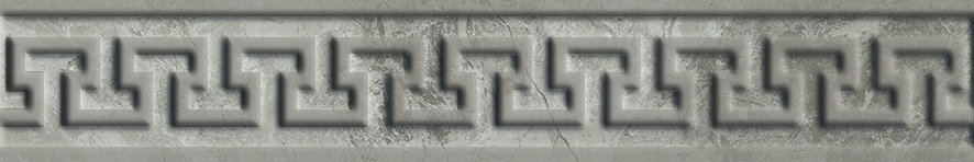 Charme Extra Silver Listello Leaf Pat Satt 30X5 сатинированная