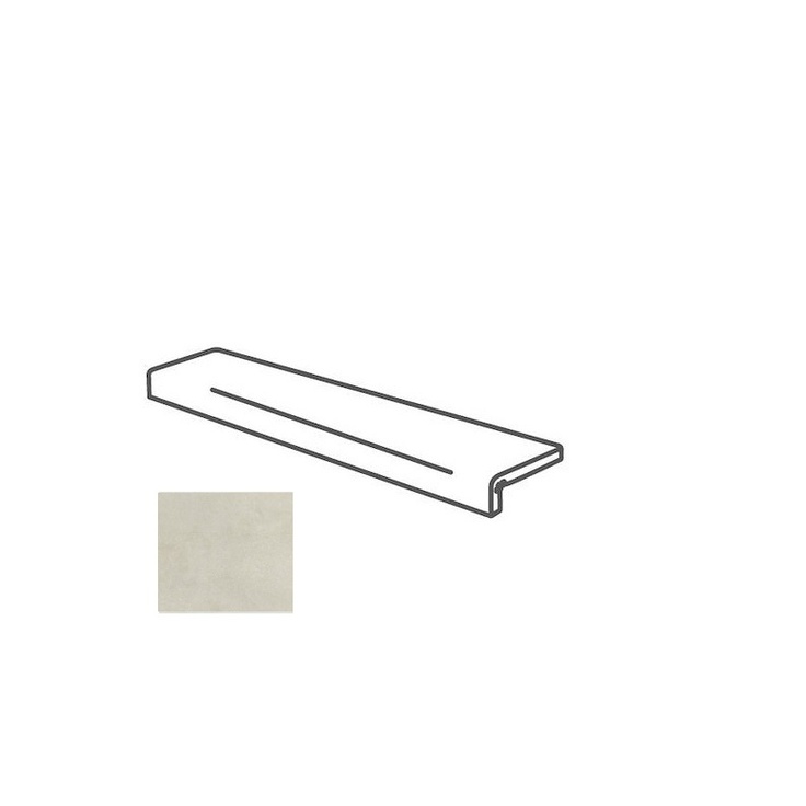 Impronta italgraniti I Cementi FL0295I Elemento L Incollato Beige 16,5x60 матовая