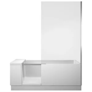 Ванна с душевой перегородкой Duravit 1700х750х2100 в угол справа, прозрачное стекло 700404000000000