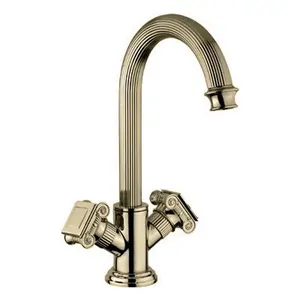 Смеситель CEZARES -LS2-02-O для раковины, с донным клапаном, бронза/ручки металл