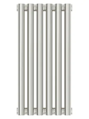 СУНЕРЖА Дизайн радиатор 500х270 (6 секц) нерж.сталь, универ. подкл., 1/2", 00-0332-5006