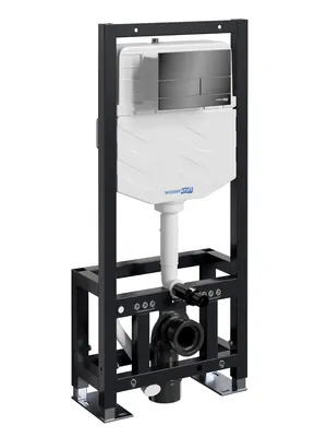 Инсталляция для унитаза WasserKRAFT с клавишей смыва, цвет: черный 61TLT.010.ME.PB04