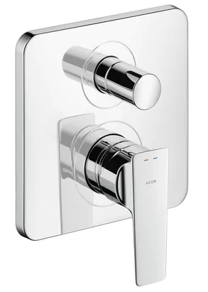 Смеситель Axor 36457000 для ванны с переключателем, со встроенной защитной комбинацией