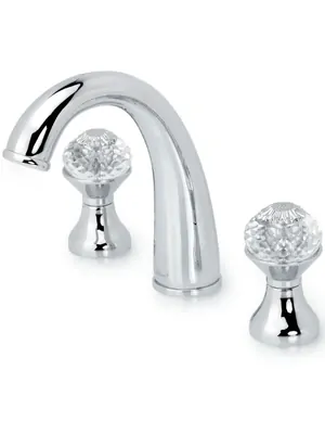 Смеситель Boheme 277-FL для раковины, на 3 отверстия, двухзахватный, хром