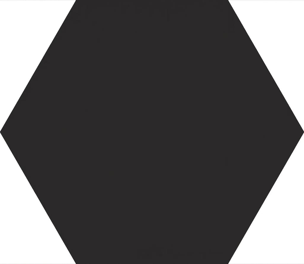 фон Sixty Esagona Nero Assoluto Silktech 21x18.2