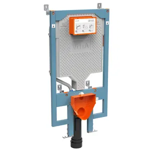 Инсталляция Vitra VPro 765-5800-01 для унитаза, система смыва на 3/6л, крепления в комплекте