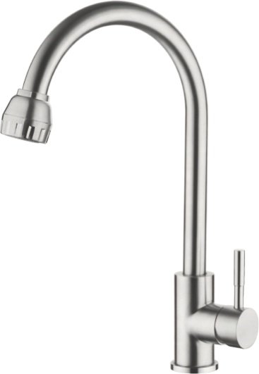 Смеситель Ledeme для кухни, поворотный излив, однозахватный, нержавеющая сталь L74205