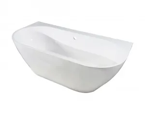 Ванна пристенная Estet 1700х855х425мм, искусственный мрамор, цвет: белый