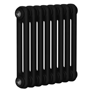 Радиатор стальной двухтрубчатый RIFAR 2037 8 секций, боковое подкл., антрацит TUB 2037-08-AN