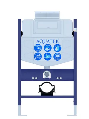 Инсталляция Aquatek для подвес. унитаза,с верхней кнопкой смыва,без клавиши и крепления INS-0000018