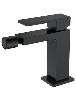 Смеситель Boheme 476-B для биде, на 1 отверстие, однозахватный, чёрный