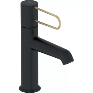 Смеситель Jacob Delafon E21029-GLD-BL для раковины, без дон. клапана, черный/зол
