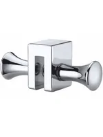 Крючок для душевых уголков WasserKRAFT 93х34х34 квадратный, металл, хром K-423