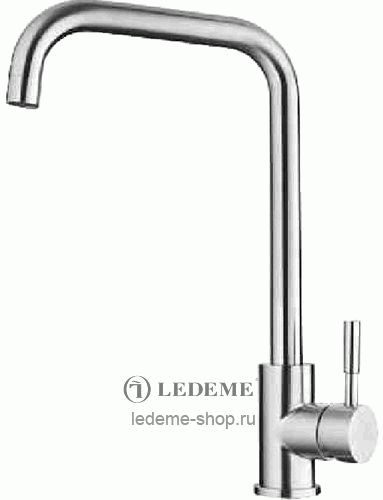 Смеситель Ledeme для кухни, поворотный излив, однозахватный, сатин L4998-4
