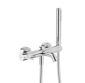 Смеситель NOBILI для ванны/душа, настен., однозахватный, с душ.гарнитуром, хром AQ93110CR
